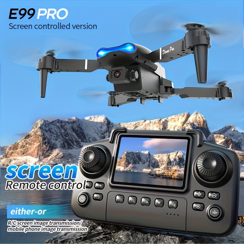 E99 PRO MAX – składany dron z  – Drone Controller Screen recenzja i cena