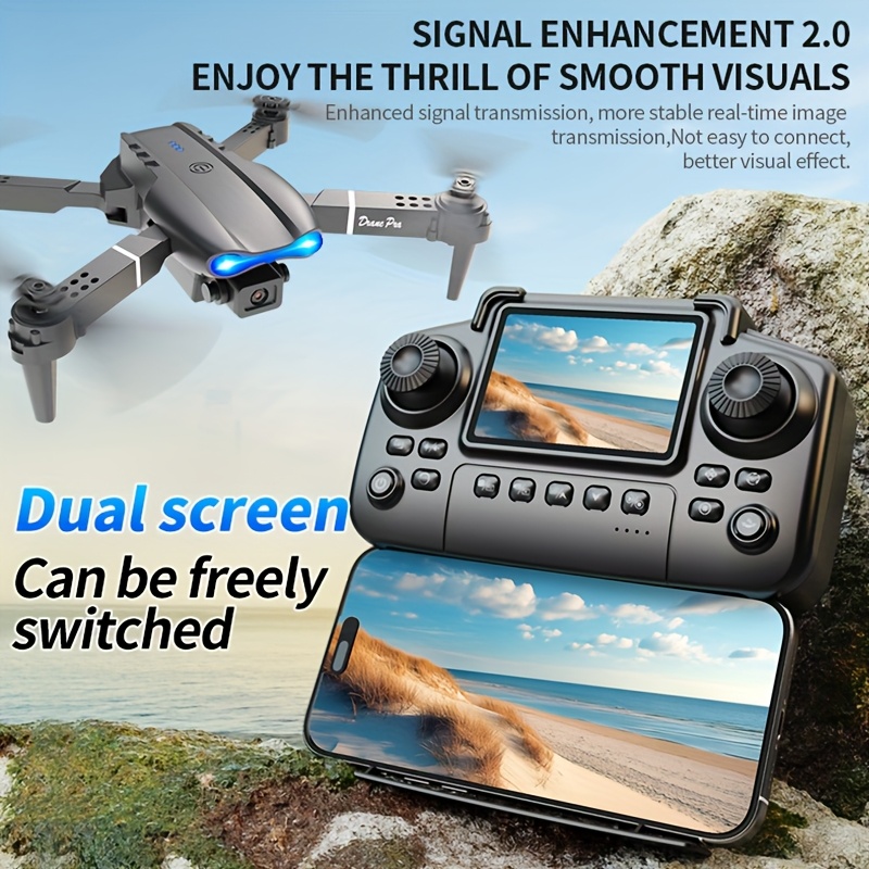 E99 PRO MAX – składany dron z  – Drone Controller Screen recenzja i cena